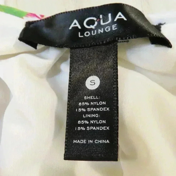 Aqua Womens One Piece Floral Swimsuit Size Small - Picture 6 of 12